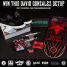 We're giving away a David Gonzalez setup every Friday this month. Just head over to our Facebook page and sign up.