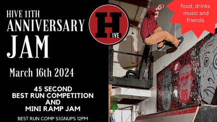 Hive Skateshop&#039;s 11th Anniversary Jam