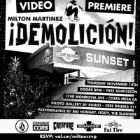 Milton Martinez&#039;s ¡DEMOLICIÓN! Video Premiere