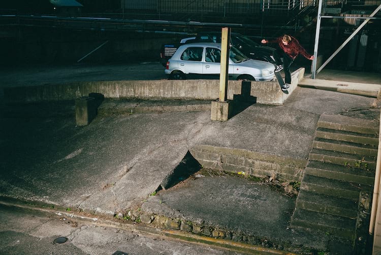 Digby Luxton Boardslide Fakie Dunedin NewZealand 2023 DSC7244 GOLDER DZ 2000